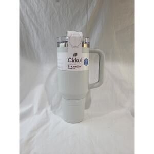Cirkul 40oz Fog StrawSip Stainless Steel Tumbler w/ Handle NEW